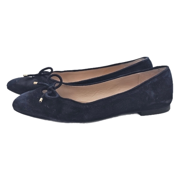 STUART WEITZMAN Womens Ballet Flats Gabby NEW Almond Toe  Slip On Suede 5.5 - Picture 1 of 11